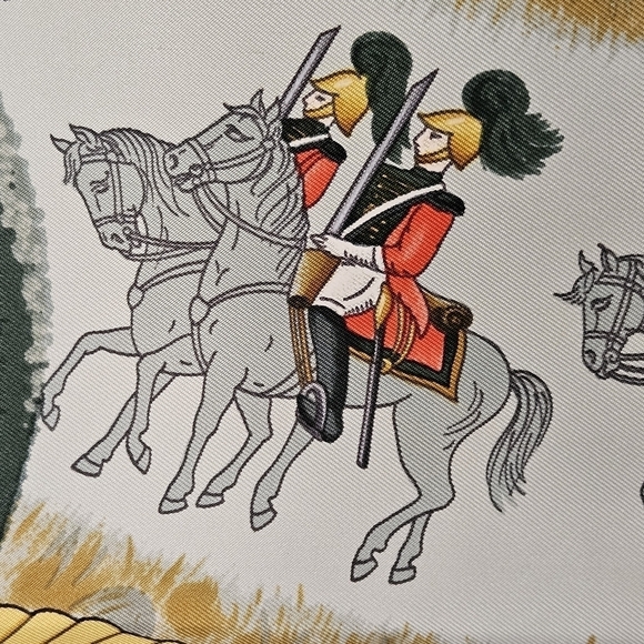 HERMES CASQUES et PLUMETS helmet and feather Carre90 - Picture 4 of 12